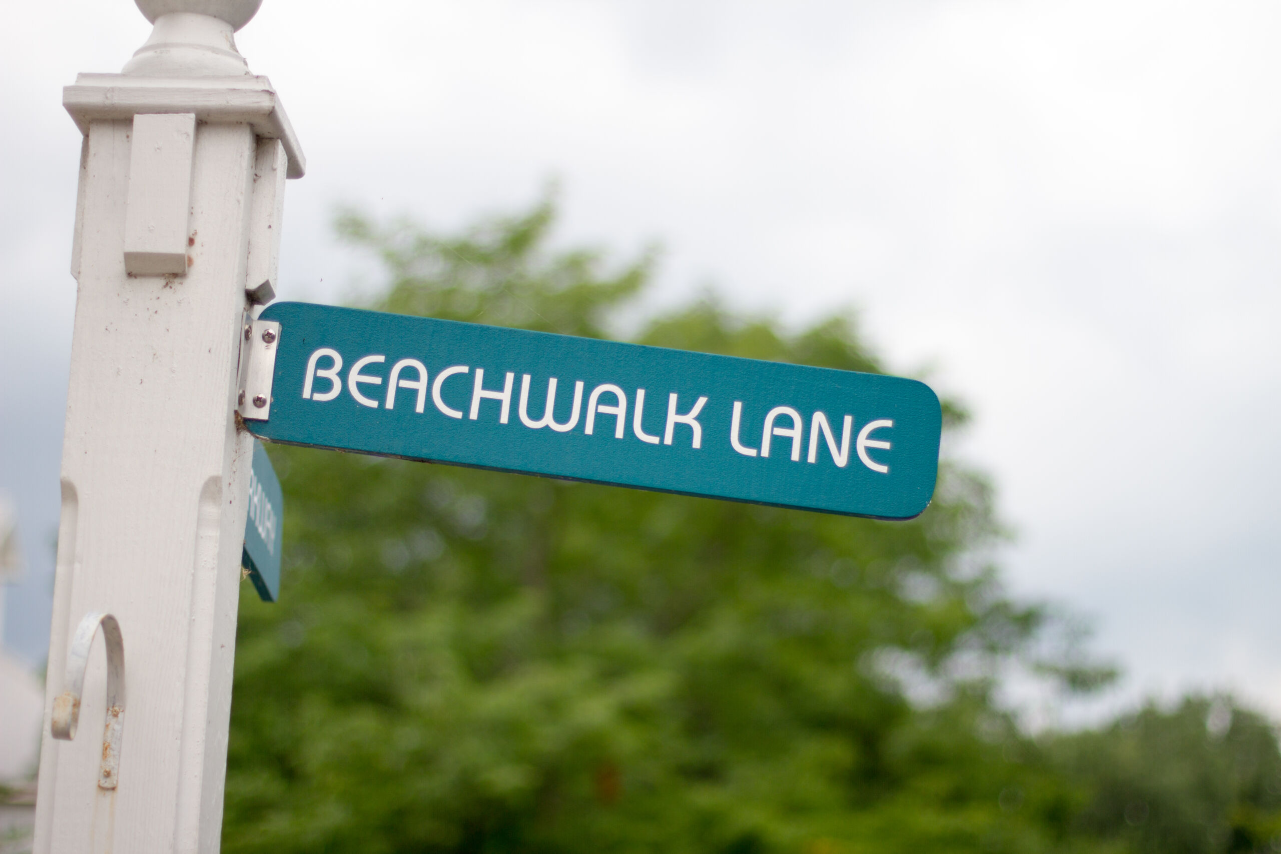 Beachwalk Lane street sign